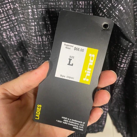 NWT Hind Ladies Running Jacket Black Purple Full Zip Hooded Women's Large - Picture 8 of 13